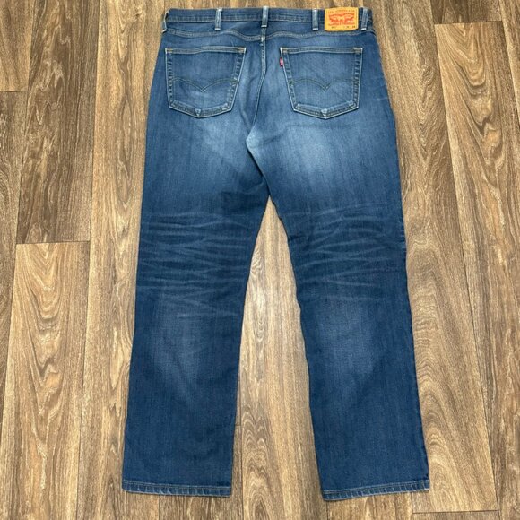 Levi's 541 Jeans Men's 36x34 Dark Wash Athletic Fit Stretch Denim Faded - Picture 3 of 11